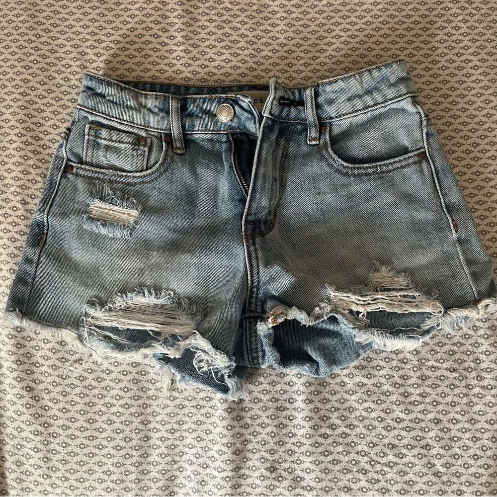Pacsun High Rise Ripped Shorts